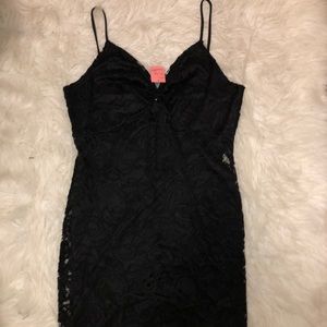 Black mini dress